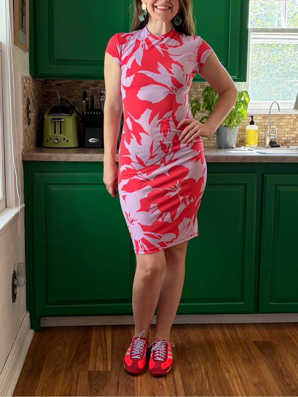 Tori Richard Honolulu Kimora Floral Dress - Carnation